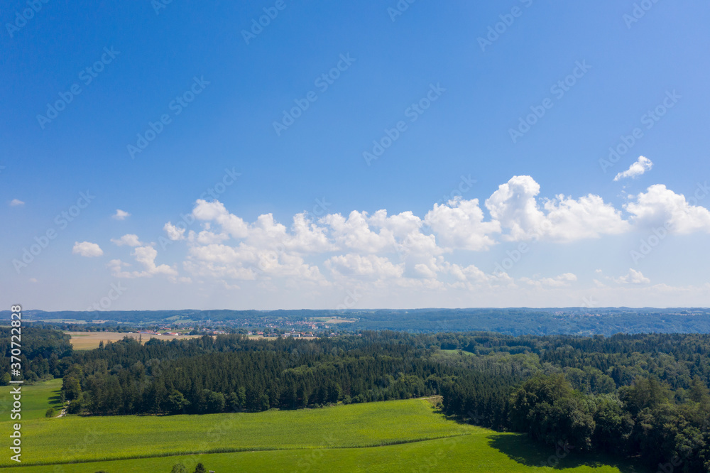 Fototapeta premium Bird's Eye View. Summer Scenic Landscape