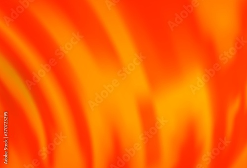 Light Orange vector template with liquid shapes.