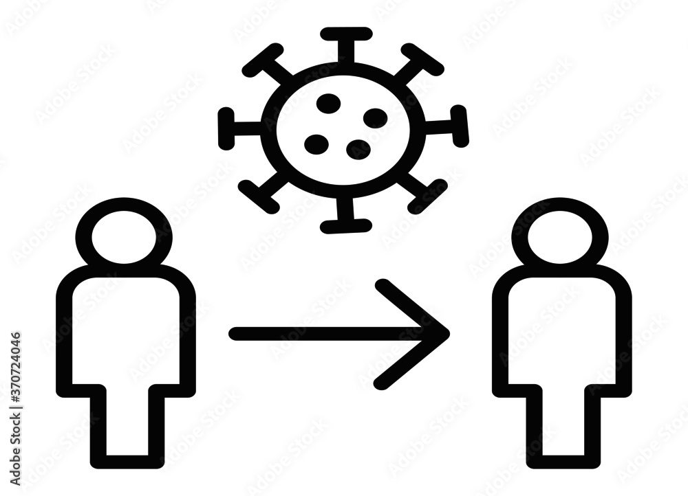 corona, spreading, human, to, body icon corona, spreading, human, to, body icon