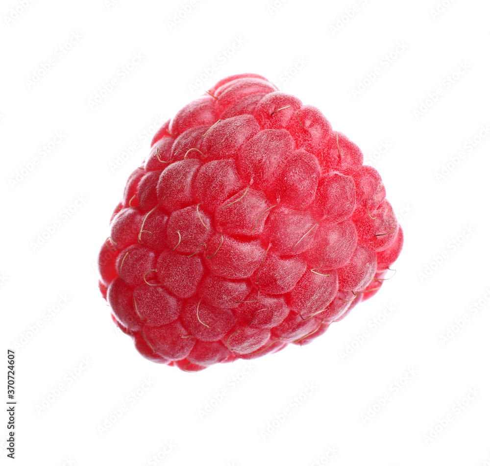 Delicious fresh ripe raspberry isolated on white Delicious fresh ripe raspberry isolated on white