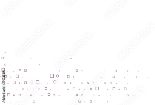 Light Multicolor, Rainbow vector background with circles, rectangles.