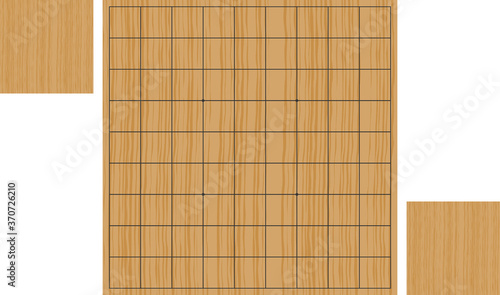 将棋盤を上から見たイメージイラスト