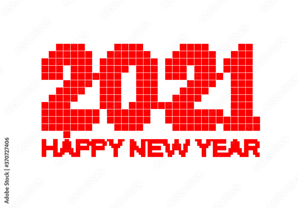 Happy new year 2021 vector background