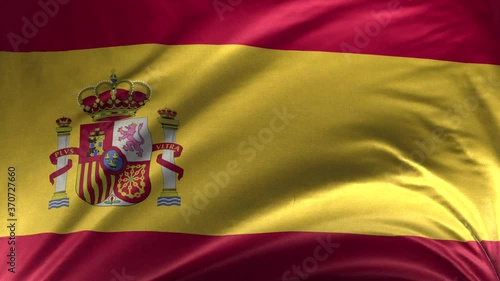 Wallpaper Mural Flag of Spain 3D Loop Torontodigital.ca