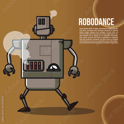 robot dance caracter