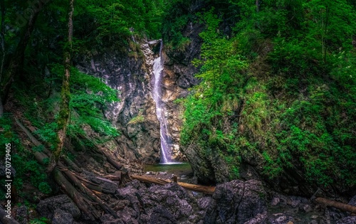 Wanderung zu den Lainbach Wasserfällen bei Kochel am See Bayern photo