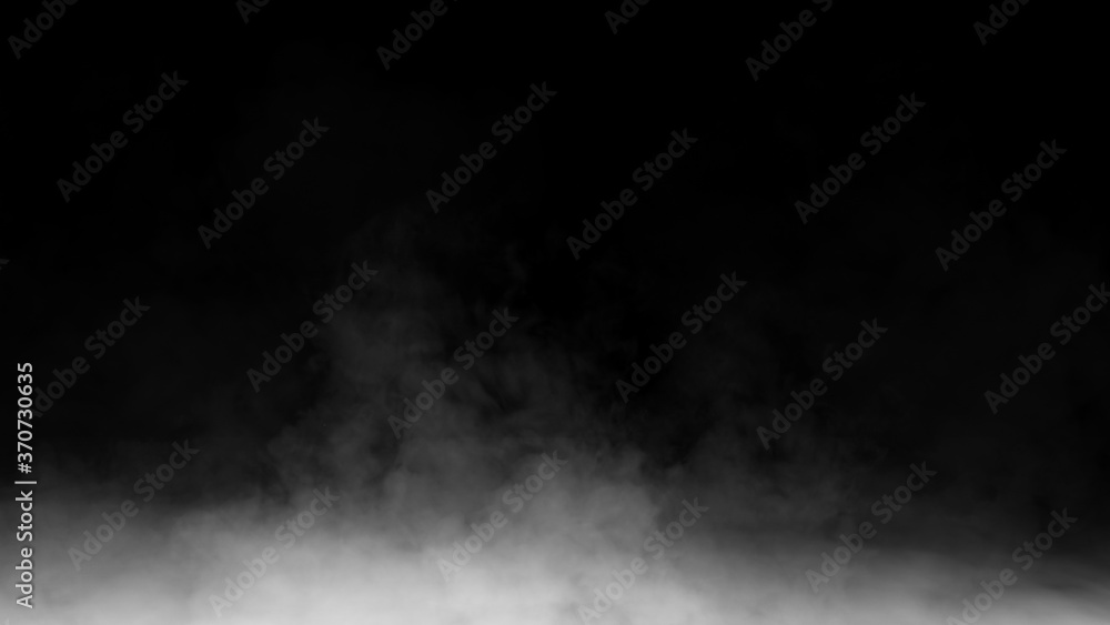 Fog and mist effect on isolated background. Smoke chemistry, mystery texture overlays. Stock illuistration.