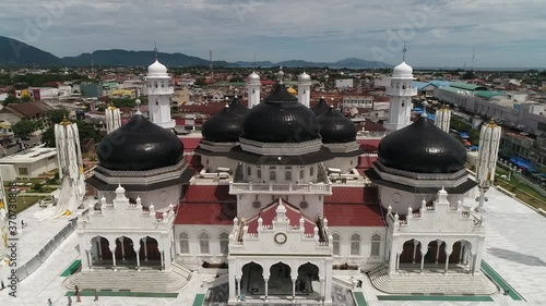 Baiturrahman Grand Mosque in Banda Aceh, Indonesia. Masjid Raya Baiturrahman built in 1612. photo