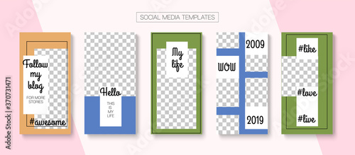 Mobile Stories Vector Collection.