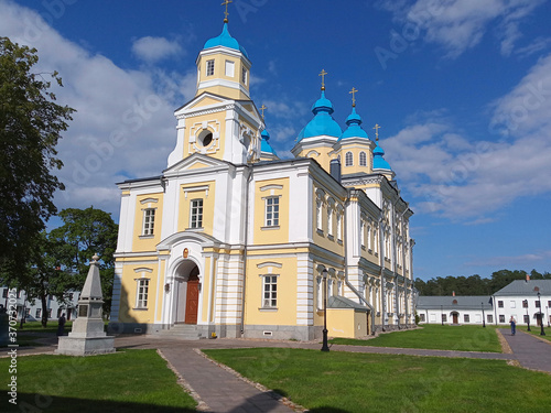 Konevsky Monastery on the Konevets island photo