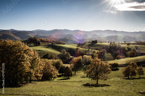 French countryside in Ariège, Pyrenees