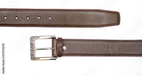 leather belt isolated on white background