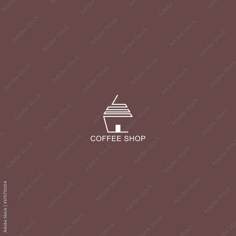 Coffee shop logo. Simple natural home logo design, cafe or restaurant logo, coffee and tea shop for business. Coffee shop logo. Simple natural home logo design, cafe or restaurant logo, coffee and tea shop for business.