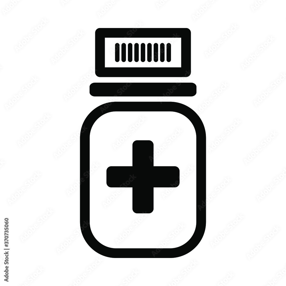 Fototapeta premium Medicine hospital icon set. Healthcare symbol vector collection.