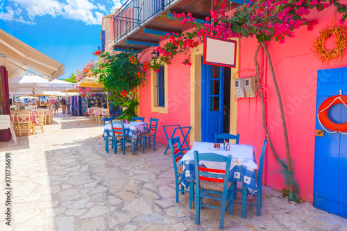 Fototapeta Naklejka Na Ścianę i Meble -  Street in Kefalonia, Greece
