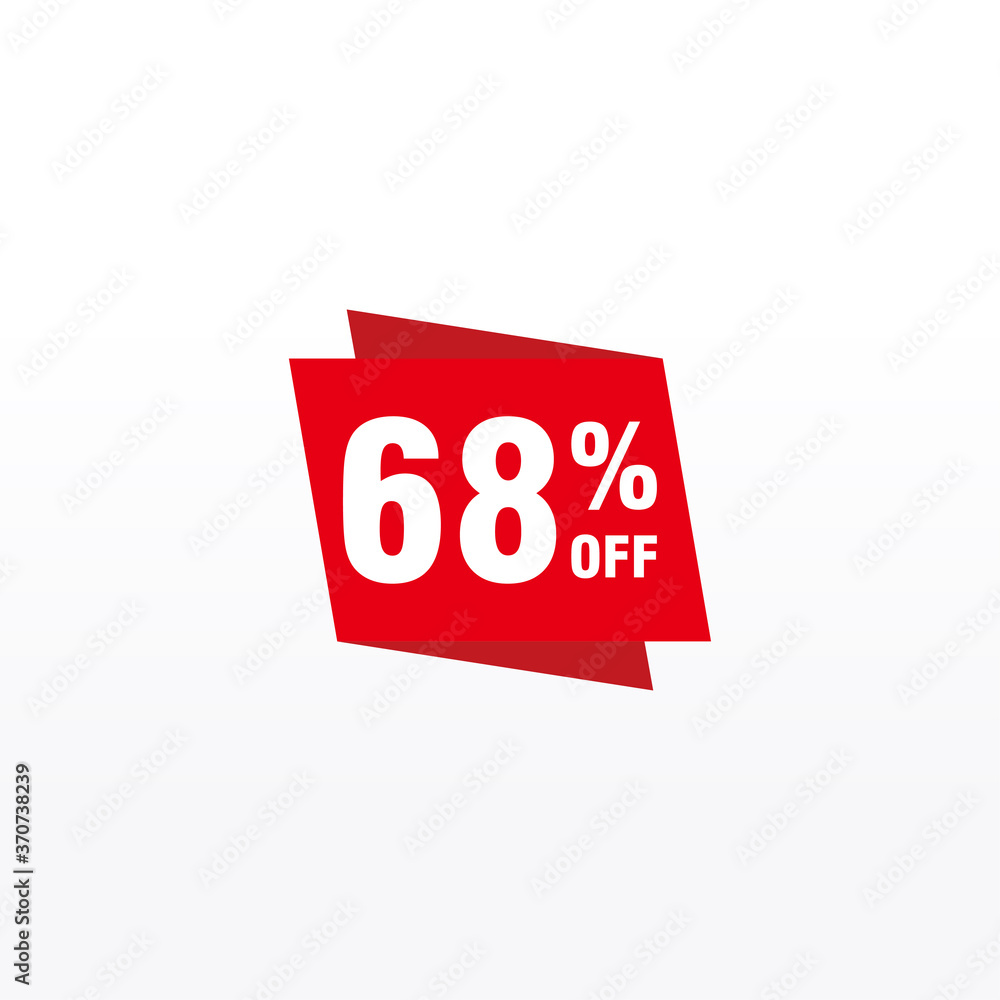 68 discount, Sales Vector badges for Labels, , Stickers, Banners, Tags, Web Stickers, New offer. Discount origami sign banner 68 discount, Sales Vector badges for Labels, , Stickers, Banners, Tags, Web Stickers, New offer. Discount origami sign banner