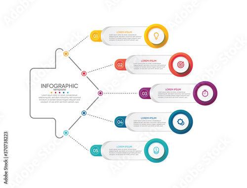 Presentation business abstract background infographic template