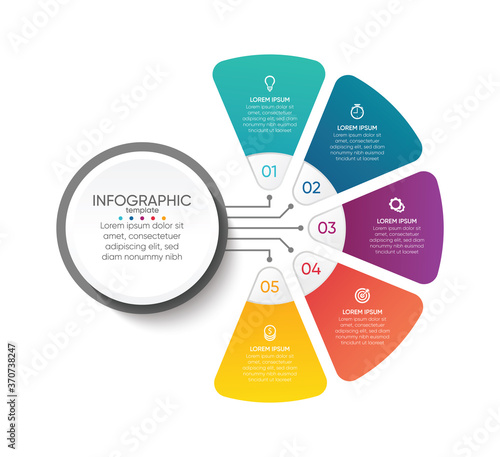 Presentation business abstract background infographic template
