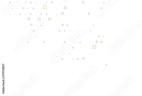 Light Green vector layout with circle spots, cubes.