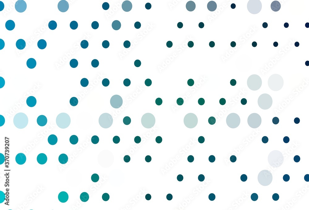 Light Blue, Green vector cover with spots. Light Blue, Green vector cover with spots.