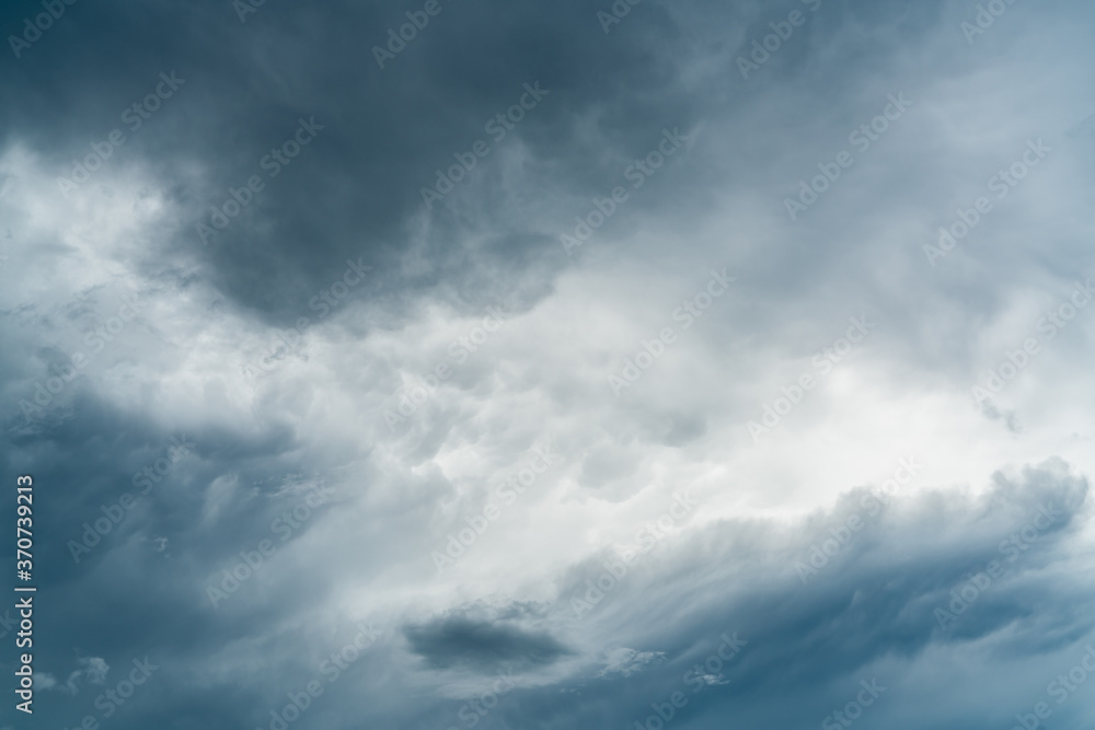 Dark dramatic sky and clouds. Background for death and sad concept. Halloween day background. Thunder and storm sky. Sad and moody sky. Nature background. Dead abstract background. Cloudscape.