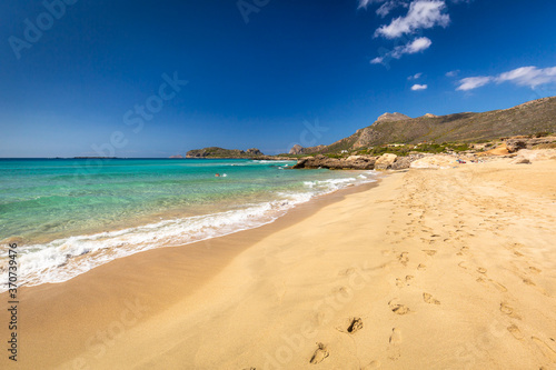 Beautiful Falassarna beach on Crete  Greece