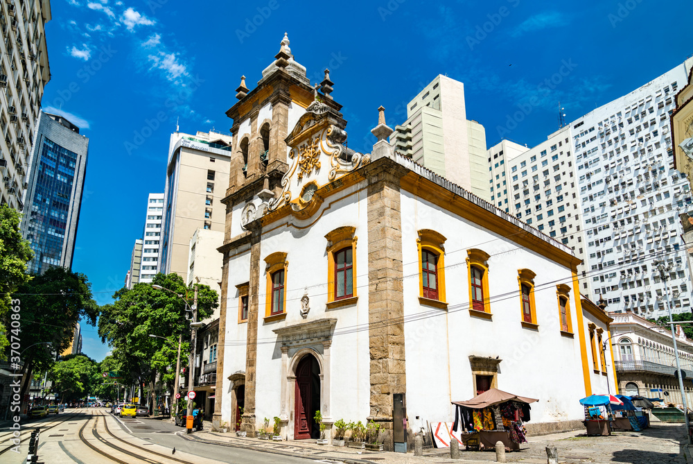 Church of Santa Rita de Cassia in central Rio de Janeiro, Brazil