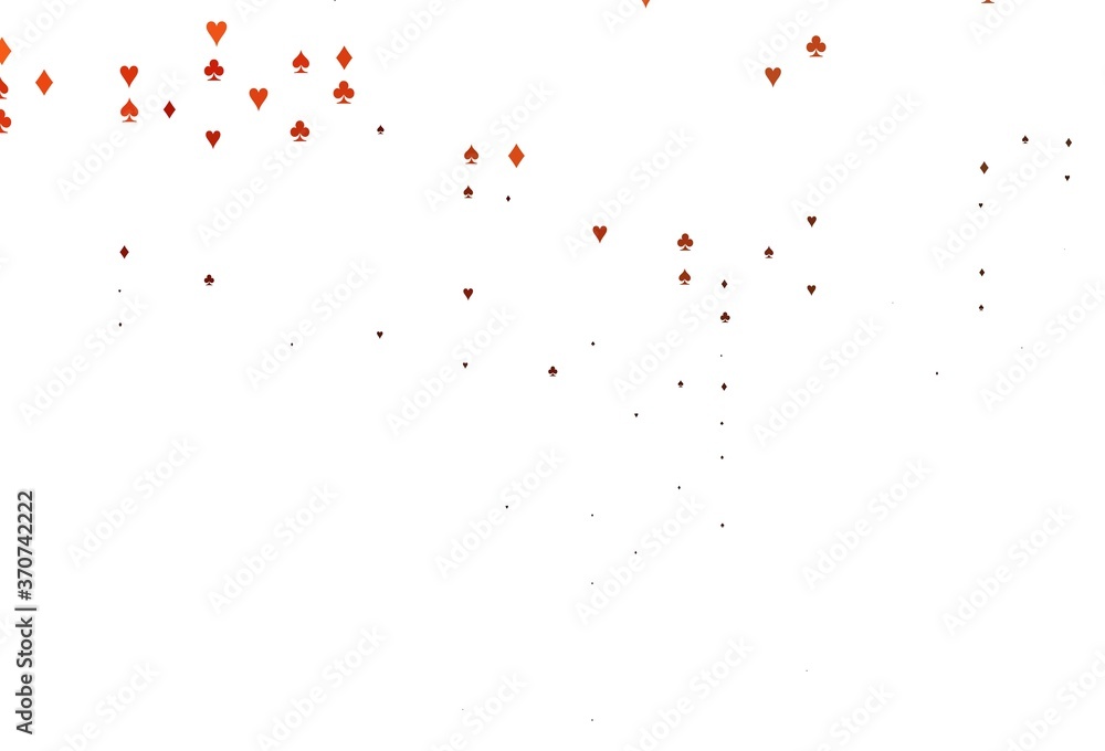 Light Red vector texture with playing cards. Light Red vector texture with playing cards.