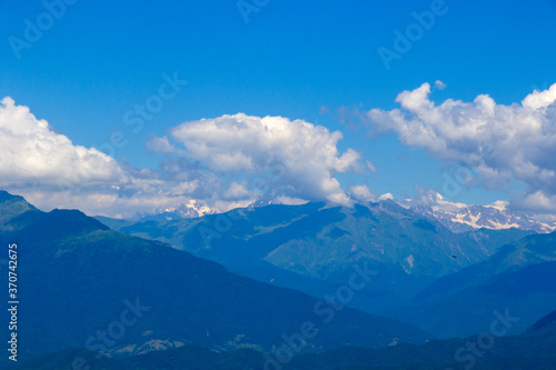 Fototapeta Naklejka Na Ścianę i Meble -  Mountains landscape and view in Racha, Georgia