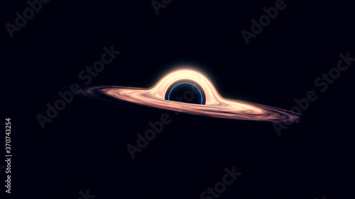 Black hole attracting space .black hole system photo