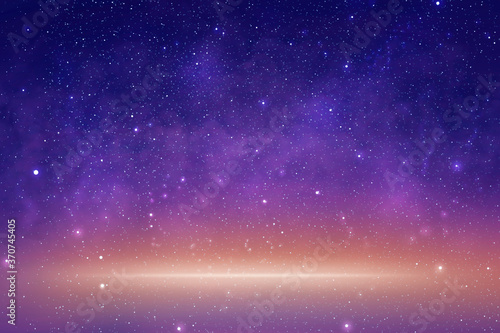 abstract background of starry space purple sky with stars field