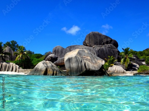Seychelles  La Digue Islande  point source of money