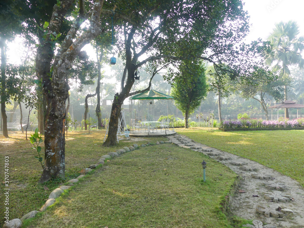 Outdoor view of the resort in Bangladesh.