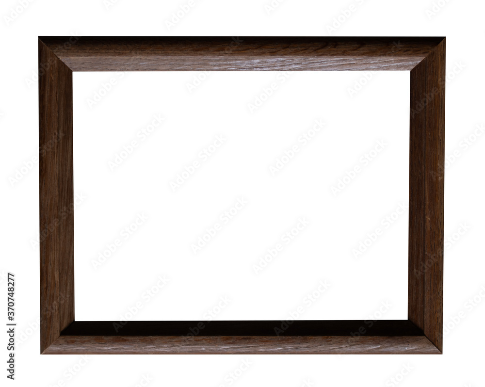 Dark brown, horizontal, classic frame for text, picture, photo, image, text, isolated on a white background Dark brown, horizontal, classic frame for text, picture, photo, image, text, isolated on a white background