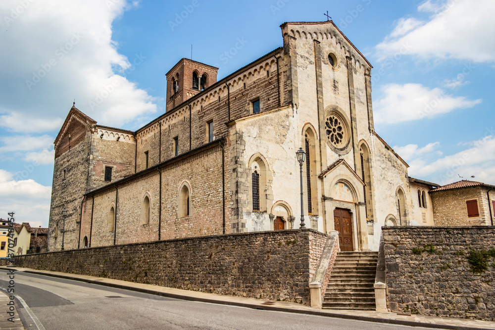 View on the abbey of Follina, Veneto - Italy