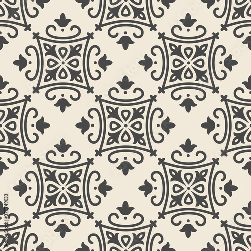 Art nouveau vector seamless patterns. Vintage ornament. Texture for wallpaper, background, scrapbook, fabric, textile 