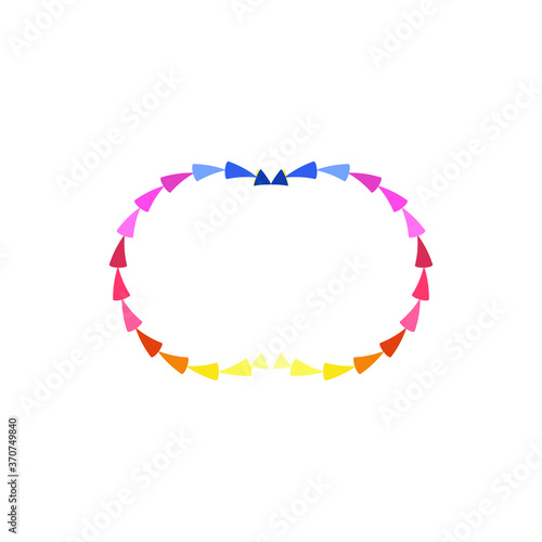 Heart made of dots, heart and love logo. love icon. Colorful business logo. Stock illustration.