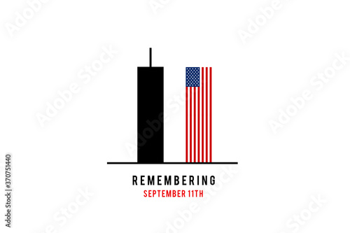 Tableau sur toile Remember 9 11, Patriot day, September 11