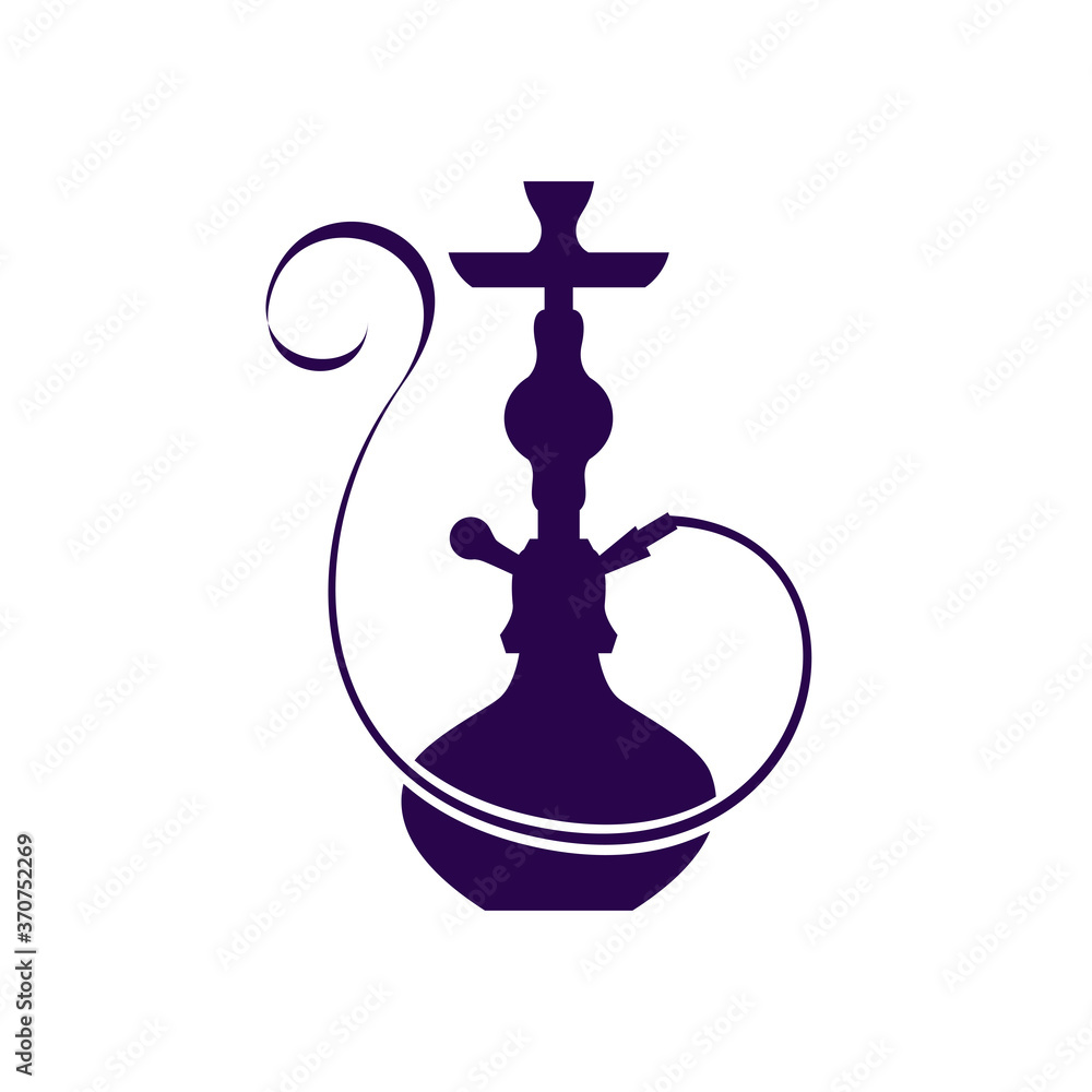 Hookah silhouette qalyan smoking bar sign Hookah silhouette qalyan smoking bar sign