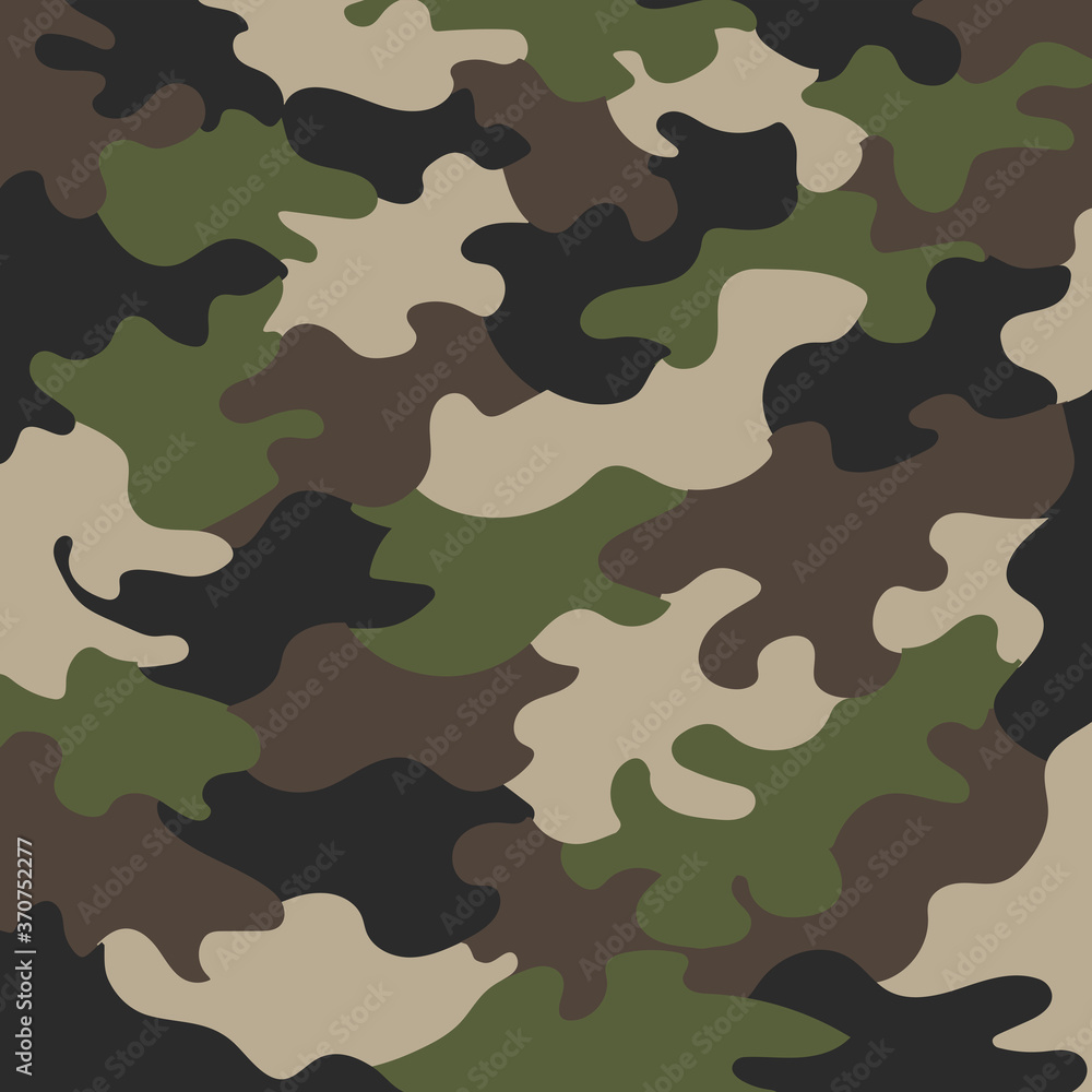 Fototapeta premium camo military green pattern stock vector illustration