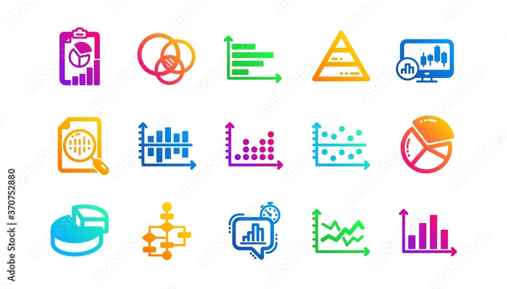 Infochart, Block diagram and Algorithm. Charts and graphs icons ...
