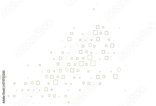 Light Green vector backdrop with dots, spots, cubes.
