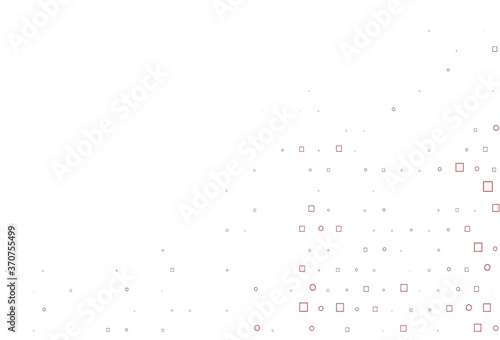 Light Red vector background with circles, rectangles. photo