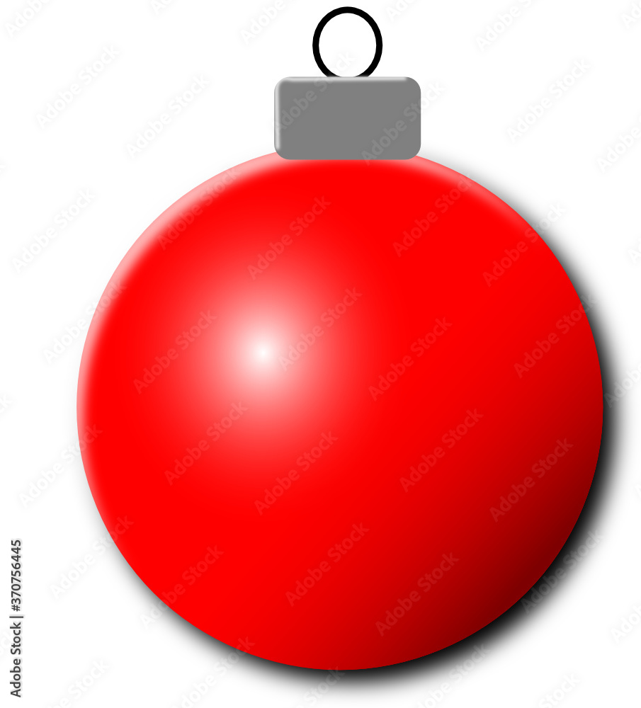 Red christmas ball Red christmas ball