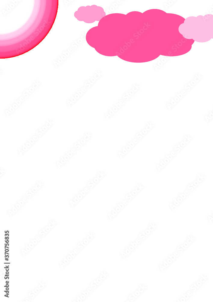 Cover cloud and sun design template for A4 Cover cloud and sun design template for A4