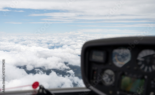 Over the clouds, Gliding