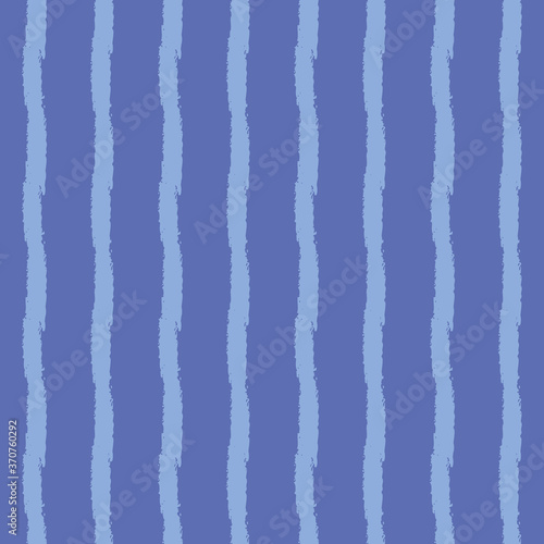 Vertical stripes seamless vector pattern in blue. Simple surface print design for fabrics, textiles, background, stationery, and packaging,