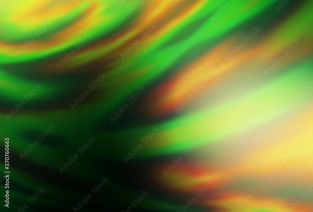 Dark Green, Yellow vector blurred pattern. Dark Green, Yellow vector blurred pattern.
