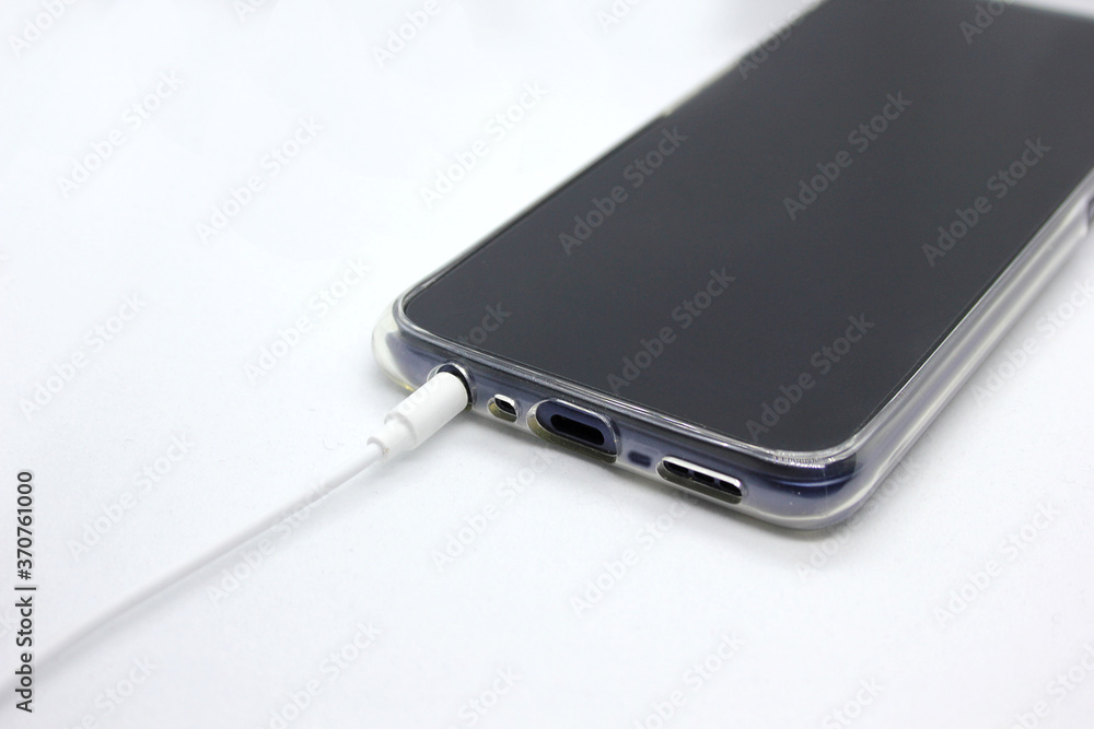 USB memory with black body And headphone USB memory with black body And headphone