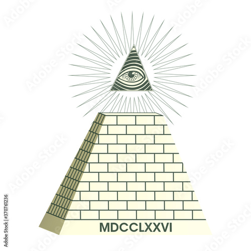 Eye of providence, freemasons